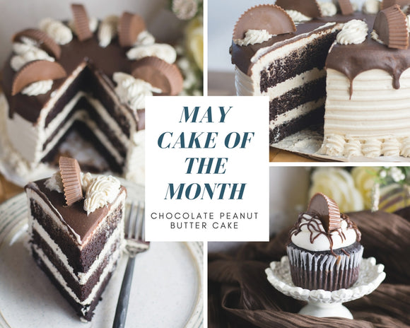 Chocolate Peanut Butter Cake - May Cake of the Month