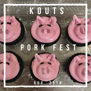 Pork Fest Piggy Cupcakes