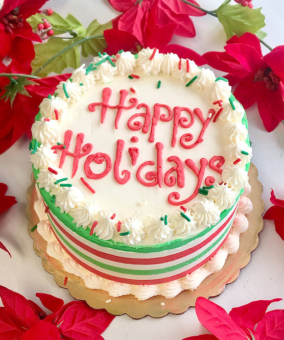 Happy Holidays Cake